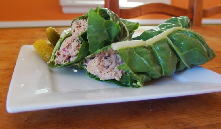 Tuna Salad Swiss Chard Wraps