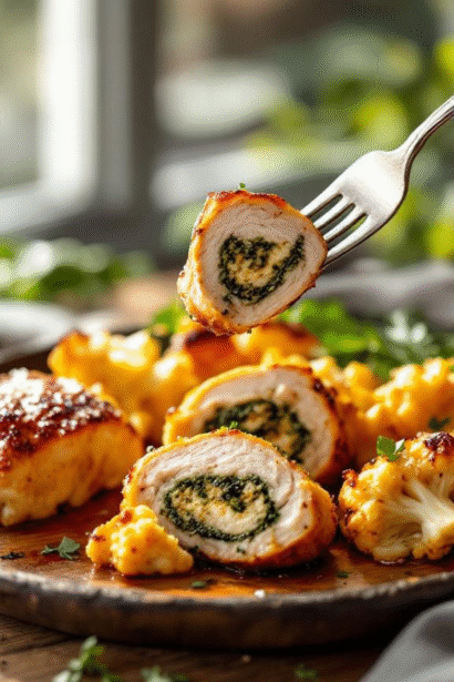 mary berry stuffed chicken thighs and cauliflower