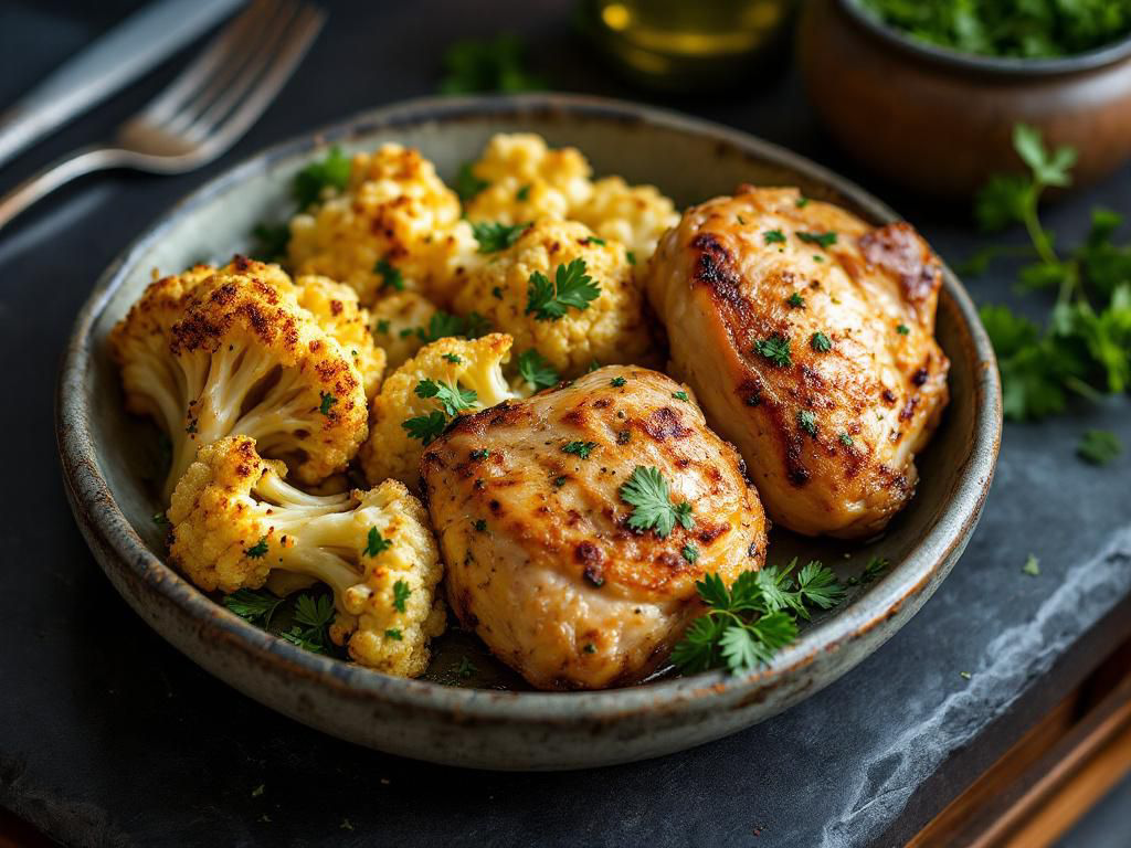 mary berry stuffed chicken thighs and cauliflower