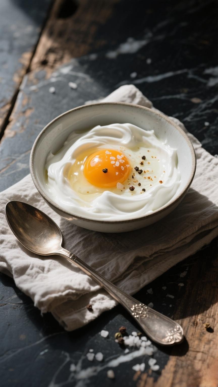 Fluffy meringue peaks ready to top the pie