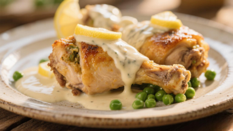 Mary berry stuffed chicken thighs with lemon sauce