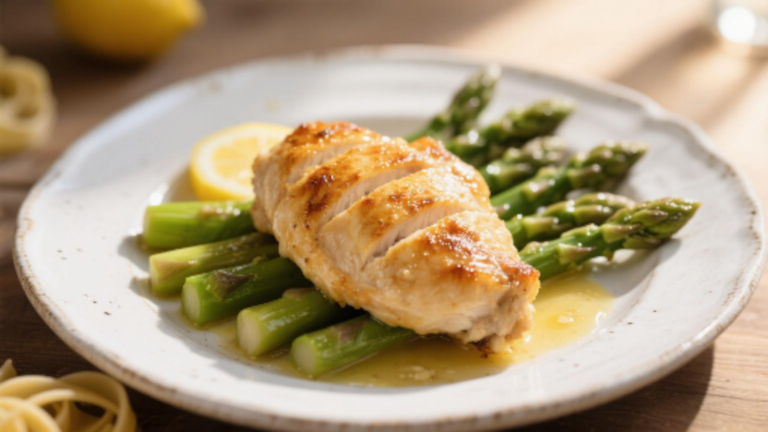 mary berry chicken with asparagus and lemon