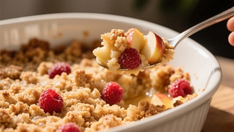 Apple and raspberry crumble mary berry