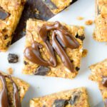 No Bake Peanut Butter Chocolate Chunk Cookie Dough Bars  – The Nutritious Kitchen