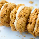 Mini Almond Oat Bran Cookie Sandwiches