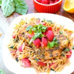 Strawberry, Basil & Chicken Orzo Pasta