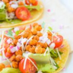 Crunchy Chickpea Caesar Salad Tacos
