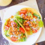 Crunchy Chickpea Caesar Salad Tacos