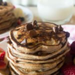 Classic Chocolate Chip Pancake Stacks