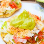Mini Mahi Fish Tacos with Creamy Chipotle Avocado Sauce