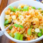 Simple Sesame Garlic Veggie Fried Rice
