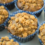 Chocolate Chip Graham Cracker Banana Bread with Peanut Butter Crumble