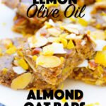 Lemon Olive Oil Almond Oat Squares