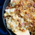 Creamy Whole Wheat Skillet Mac N Cheese with Crispy Prosciutto Breadcrumbs