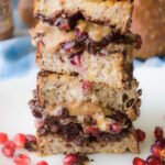 Dark Chocolate Almond Butter, Pomegranate & Mascarpone Grilled Cheese