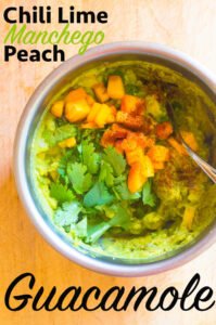 Chili Lime Manchego Peach Guacamole
