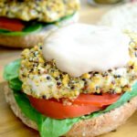 Rosemary Quinoa Crusted Chicken with Balsamic Crema