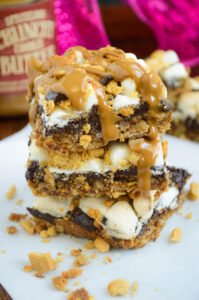 Triple Layer Cookie Butter Smore’s Bars