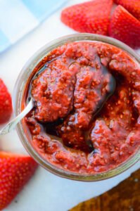 Strawberry Balsamic Chia Seed Jam