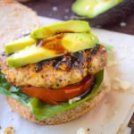 Balsamic Glazed Sharp Cheddar Stuffed Turkey Burgers