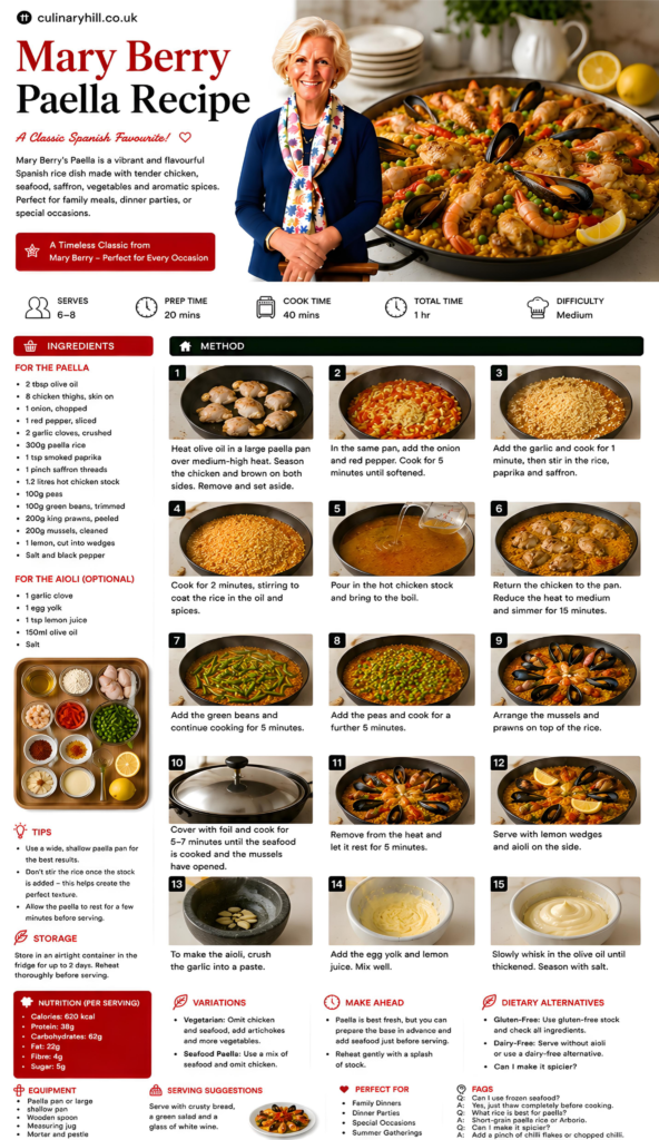 mary berry paella recipe