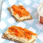 Hummus and carrot rye toasts