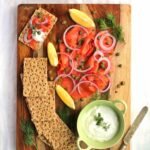 Smoked salmon platter